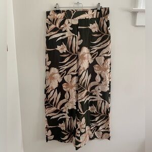 Rachel Zoe Linen Wide Leg Cropped Pants